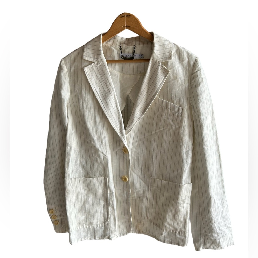 See By Chloé, flax linen blazer, usa size 6, made in Italy.